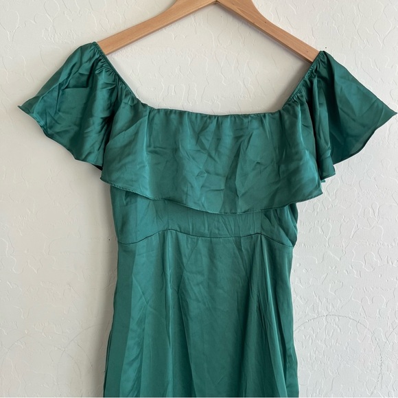 Lovers + Friends Laguna Midi Dress Emerald Green - Picture 4 of 8